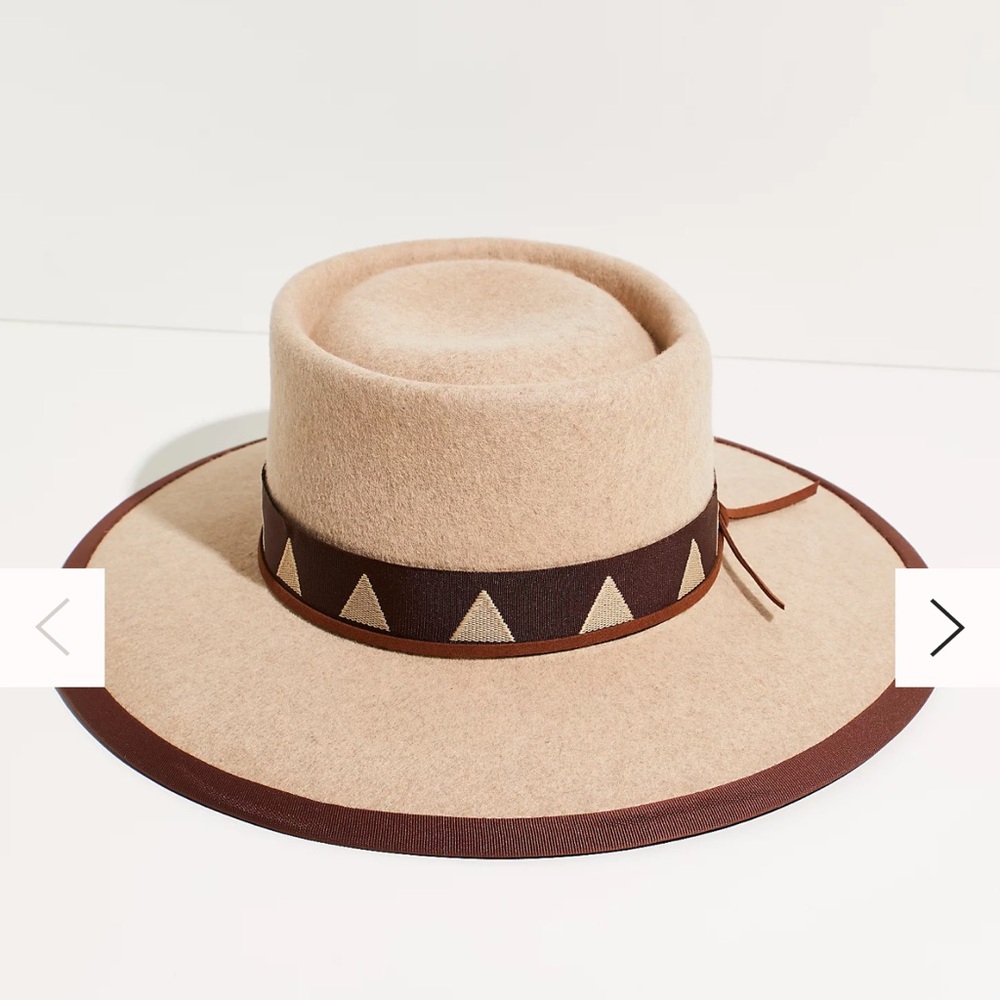 FREE PEOPLE Pyramid Felt Gambler Hat